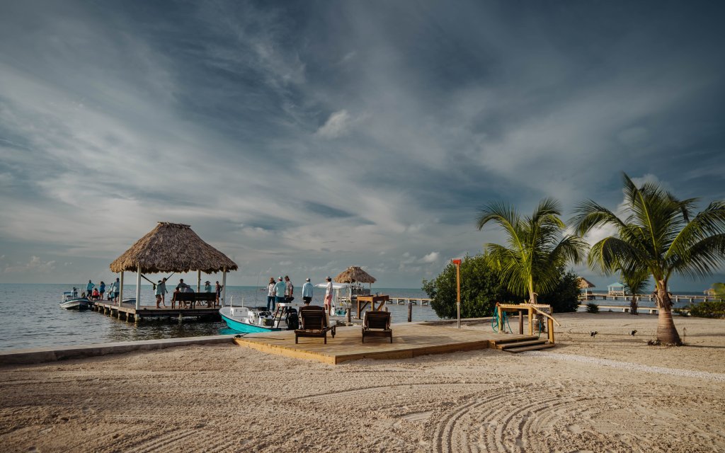 sending a crew off for a day of permit fishing in Belize 